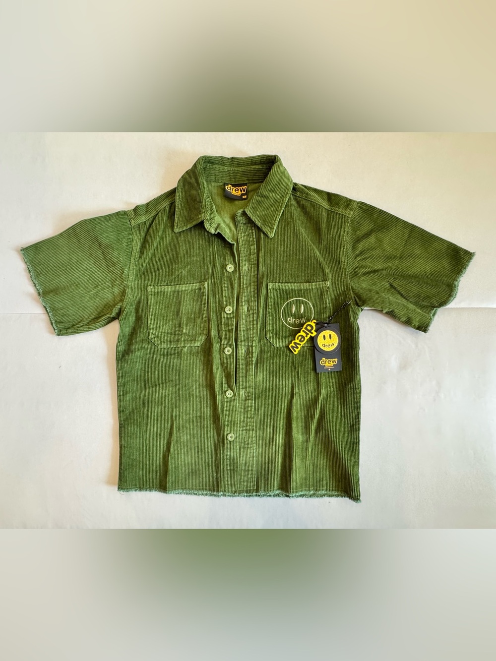 Drew House Short Sleeve Corduroy in Olive